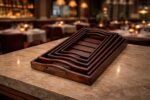 Set of 6 Handcrafted Wooden Serving Trays with Handles | Premium Multipurpose Nesting Tray Set - Image 2