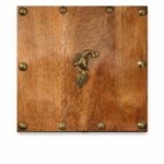 Handcrafted Wooden Bajot with Brass Peacock Motif | Traditional Pooja & Wedding Chowki